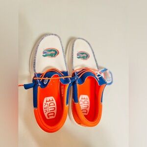 Hey Dude Elegant Mens Sz 8 Boat Athletic Slip On Shoes Wally Tri Florida Gators